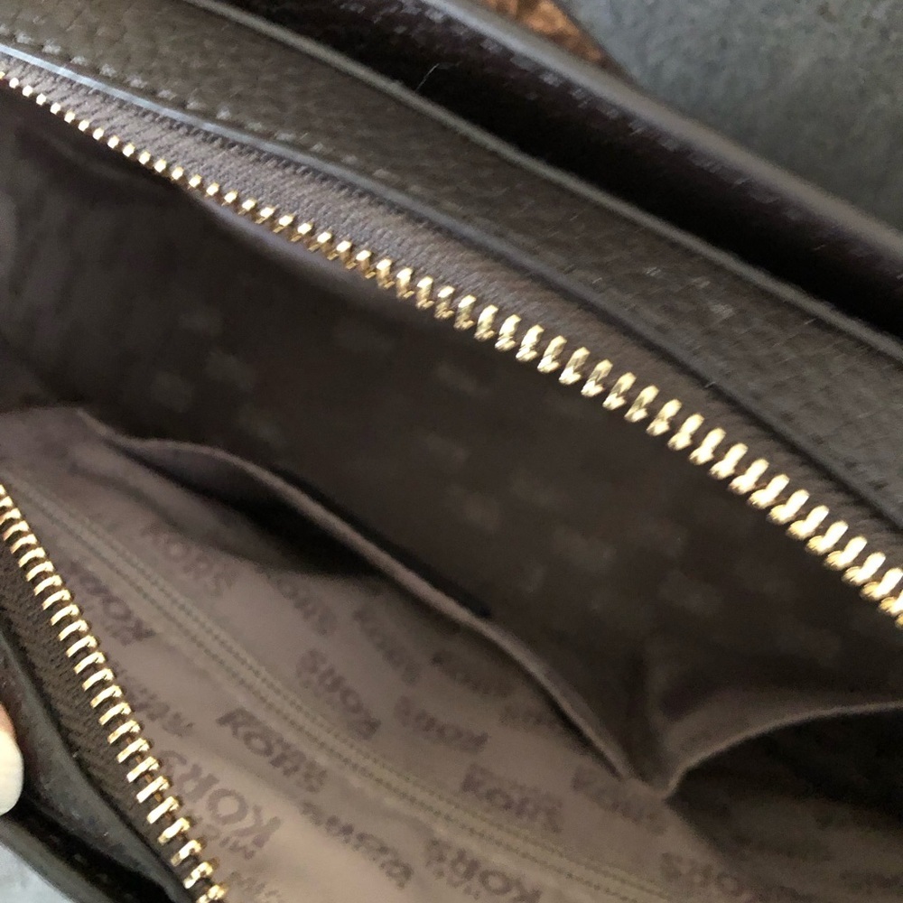 Michael Kors Dark Brown Snake Print Satchel - Picture 3 of 9